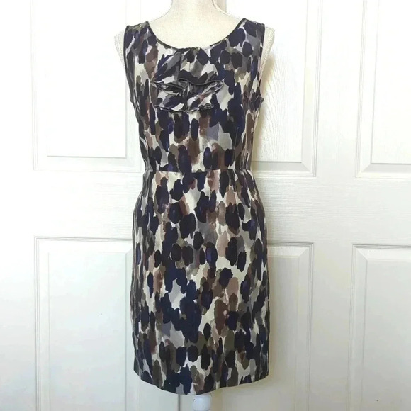 Kate Spade Leopard Print ruffle neck  Dress - Picture 2 of 6
